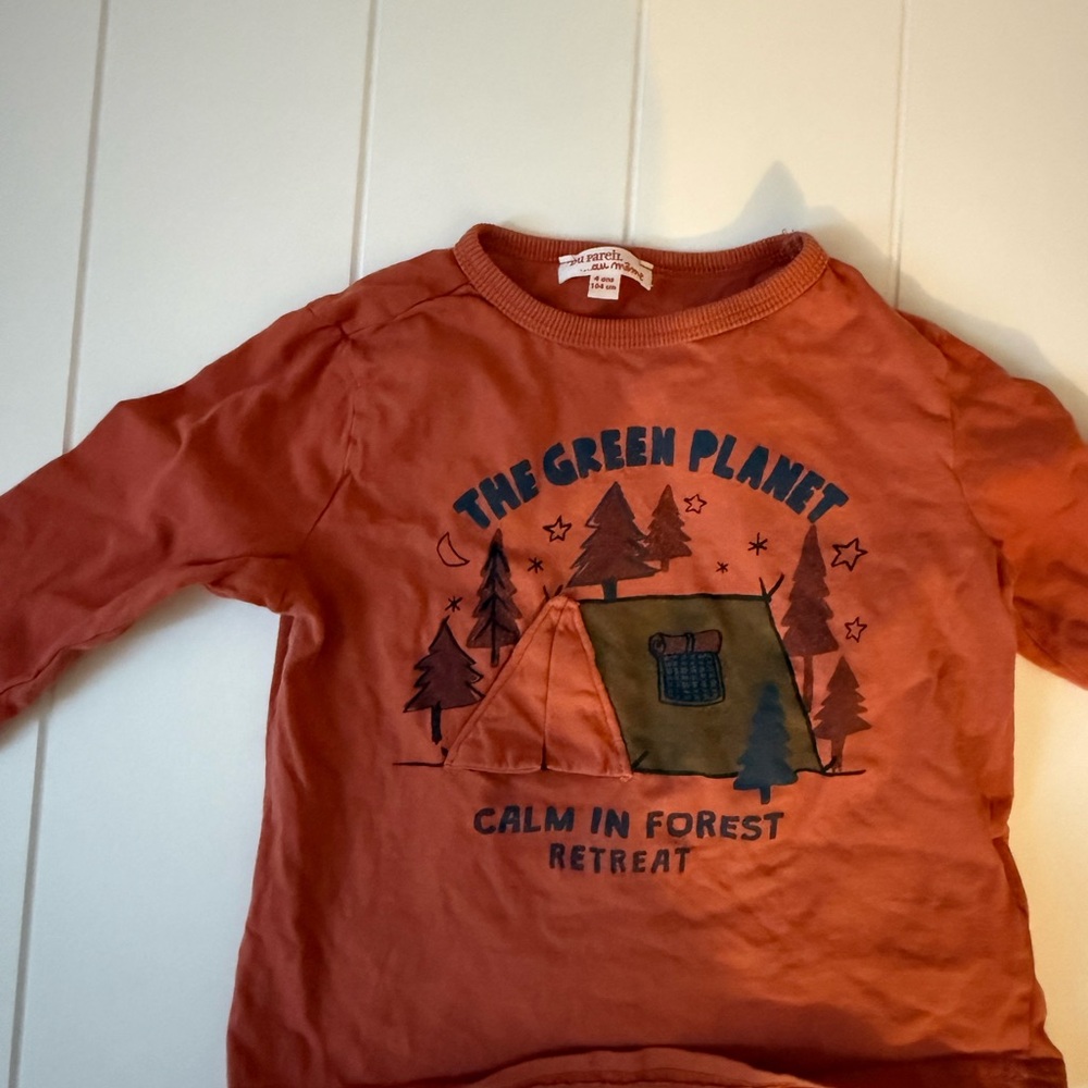 Kids' Long Sleeve Tee - Rust